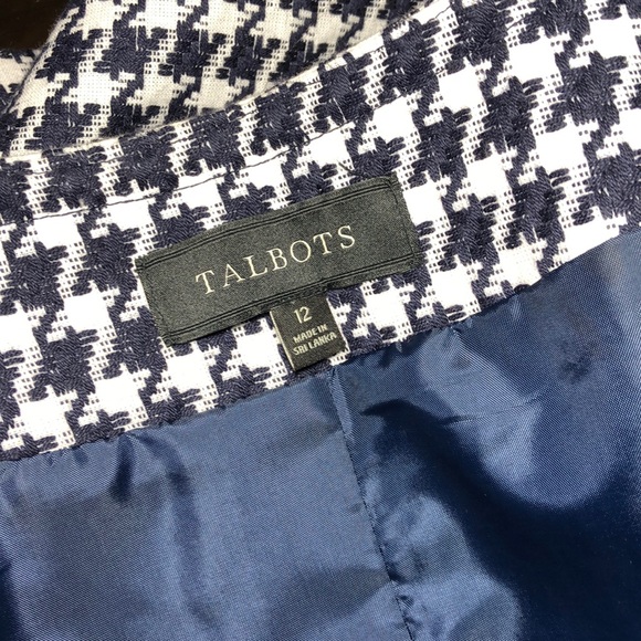Talbots Houndstooth Blazer with Side Pockets - Picture 6 of 7